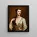 Portrait von Cecilia Leeson geborene Leigh d1737 - Anthony Lee — gerahmtes Bild an der Wand