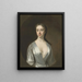 Portrait einer Dame, traditionell als Joyce Leeson - Anthony Lee identifiziert — gerahmtes Bild an der Wand