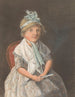 Portrait einer sitzenden Mädchen mit Fächer - Anthony Oberman — Ansicht des Kunstwerks