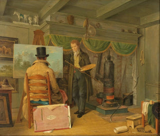 L'Künstler in seinem Atelier - Anthony Oberman — Ansicht des Kunstwerks