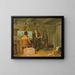 L'Künstler in seinem Atelier - Anthony Oberman — gerahmtes Bild an der Wand