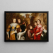 Eine Familiengruppe - Antoine van Dyck — gerahmtes Bild an der Wand