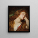Eine junge Frau, die ihren Kopf ruht, wahrscheinlich die Maria Magdalena Bußerin - Antoine van Dyck — gerahmtes Bild an der Wand