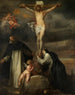 Der Christus am Kreuz mit der Heiligen Katharina von Siena, dem Heiligen Dominikus und einem Engel - Antoine van Dyck — Ansicht des Kunstwerks