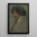 Studie eines Männerkopfes - Antoine van Dyck — gerahmtes Bild an der Wand