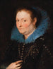 Portrait einer Dame in Halbfigur, als genuesische Adelige betrachtet - Antoine van Dyck — Ansicht des Kunstwerks