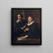 Portrait des Graveurs Pieter De Jode l'Ancien und Pieter De Jode le Jeune - Antoine van Dyck — gerahmtes Bild an der Wand