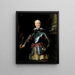 Portrait eines Mannes in Rüstung - Antoine van Dyck — gerahmtes Bild an der Wand