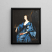 Die Königin Henriette Marie von England - Antoine van Dyck — gerahmtes Bild an der Wand