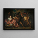 Samson und Dalila (Konflikt der Fälle) - Antoine van Dyck — gerahmtes Bild an der Wand
