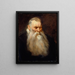 Studie eines alten Mannes mit weißem Bart - Antoine van Dyck — gerahmtes Bild an der Wand