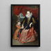 Susanna Fourment und ihre Tochter - Antoine van Dyck — gerahmtes Bild an der Wand