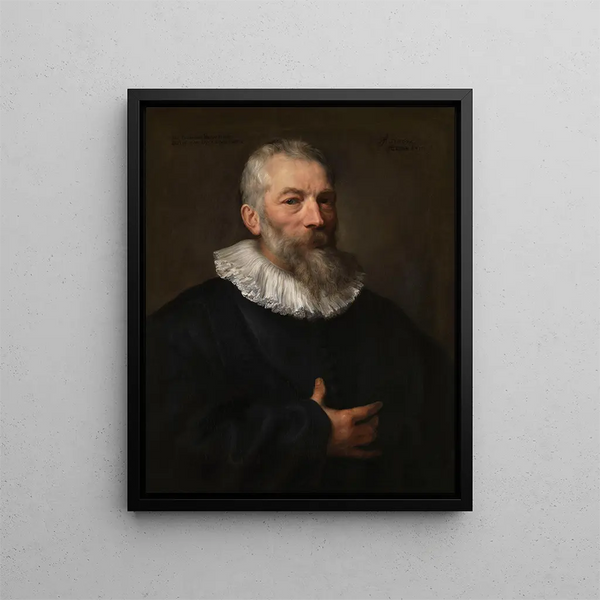 Der Maler Marten Pepijn - Antoine van Dyck — gerahmtes Bild an der Wand