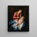 Die Jungfrau mit Kind - Antoine van Dyck — gerahmtes Bild an der Wand