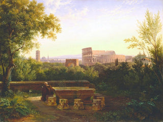 Ansicht des Kolosseums von den Orti Farnesiani - Antoine-Félix Boisselier — Ansicht des Kunstwerks