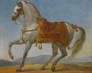 Der arabische Hengst von Bonaparte Marengo - Antoine-Jean Gros — Ansicht des Kunstwerks