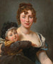 Portrait von Françoise Simonnier und ihrer Tochter - Antoine-Jean Gros — Ansicht des Kunstwerks