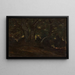 Innenansicht des Fontainebleau-Waldes - Antoine-Louis Barye — gerahmtes Bild an der Wand