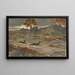 Hirsch und Hirschkuh im Flug - Antoine-Louis Barye — gerahmtes Bild an der Wand