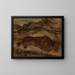 Tigre au repos - Antoine-Louis Barye — gerahmtes Bild an der Wand