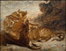 Zwei Tiger beim Spielen - Antoine-Louis Barye — Ansicht des Kunstwerks