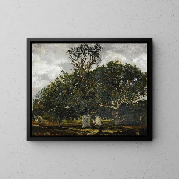 Jean de Paris im Fontainebleau-Wald Gemälde - Antoine-Louis Barye — gerahmtes Bild an der Wand
