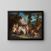 L'Alliance de Bacchus et de Cupidon - Antoine Coypel — gerahmtes Bild an der Wand
