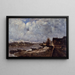 Le Quai de Bercy - Antoine Guillemet — gerahmtes Bild an der Wand