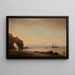 Étretat die Porte d'Aval - Antoine Morel-Fatio — gerahmtes Bild an der Wand