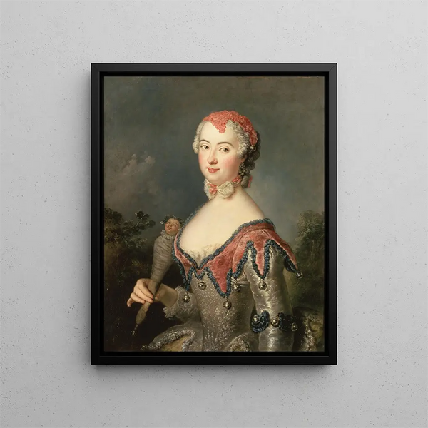 Charlotte Fredrika Sparre - Antoine Pesne — gerahmtes Bild an der Wand