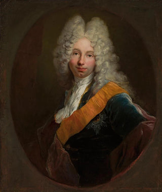 Antoine Pesne - Friedrich Wilhelm Kettler 16921711 Portrait of a man in a wig with the Black Eagle Order.webp