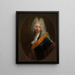Friedrich Wilhelm Kettler 1692-1711 Gemälde eines Mannes mit Perücke und Dekor des Schwarzen Adlerordens - Antoine Pesne — gerahmtes Bild an der Wand