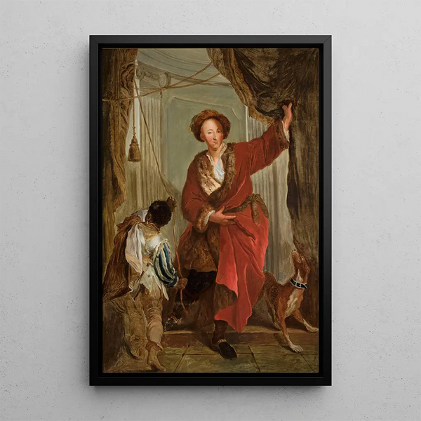Portrait von Friedrich Ernst von Knyphausen 1678-1731 - Antoine Pesne — gerahmtes Bild an der Wand