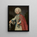 Portrait eines Jungen - Antoine Pesne — gerahmtes Bild an der Wand