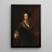 Selbstporträt - Antoine Pesne — gerahmtes Bild an der Wand