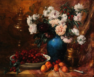 Vase de fleurs et de fruits - Antoine Vollon — Ansicht des Kunstwerks