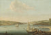 Ansicht des Bosporus, aufgenommen aus der Höhe von Beykoz in nordwestlicher Richtung, mit dem Justinian-Aquädukt im Hintergrund - Antoine van der Steen — Ansicht des Kunstwerks