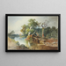 Flusslandschaft - Anton Altmann — gerahmtes Bild an der Wand