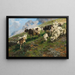Almabtrieb - Anton Braith — gerahmtes Bild an der Wand