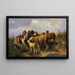 Junge Hirte mit Schafen - Anton Braith — gerahmtes Bild an der Wand