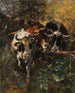 Khe im Waldweide - Anton Braith — Ansicht des Kunstwerks