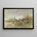 Repos sur le champ - Anton Burger — gerahmtes Bild an der Wand