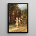 Nourrir les canards - Anton Dieffenbach — gerahmtes Bild an der Wand