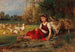 Gardeuse d'oies au repos - Anton Dieffenbach — Ansicht des Kunstwerks