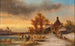 Schneesee bei Sonnenuntergang - Anton Doll — Ansicht des Kunstwerks