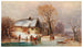 Flusslandschaft im Winter mit Figuren - Anton Doll — Ansicht des Kunstwerks