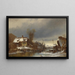 Plaisirs d'hiver - Anton Doll — gerahmtes Bild an der Wand