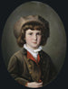 Portrait eines Jungen in grüner Jacke und Pelzmütze - Anton Ebert — Ansicht des Kunstwerks