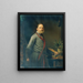Selbstporträt - Anton Ebert — gerahmtes Bild an der Wand
