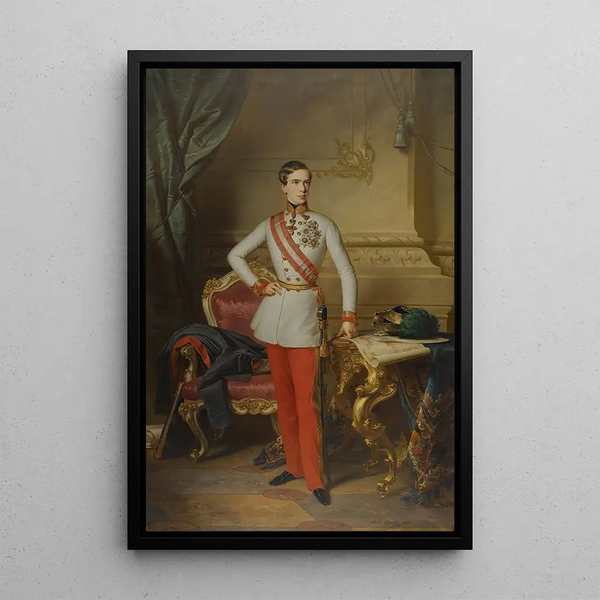 Kaiser Franz Joseph I. - Anton Einsle — gerahmtes Bild an der Wand
